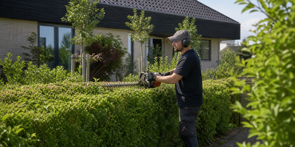 Have- og grøn vedligeholdelse ved en bolig